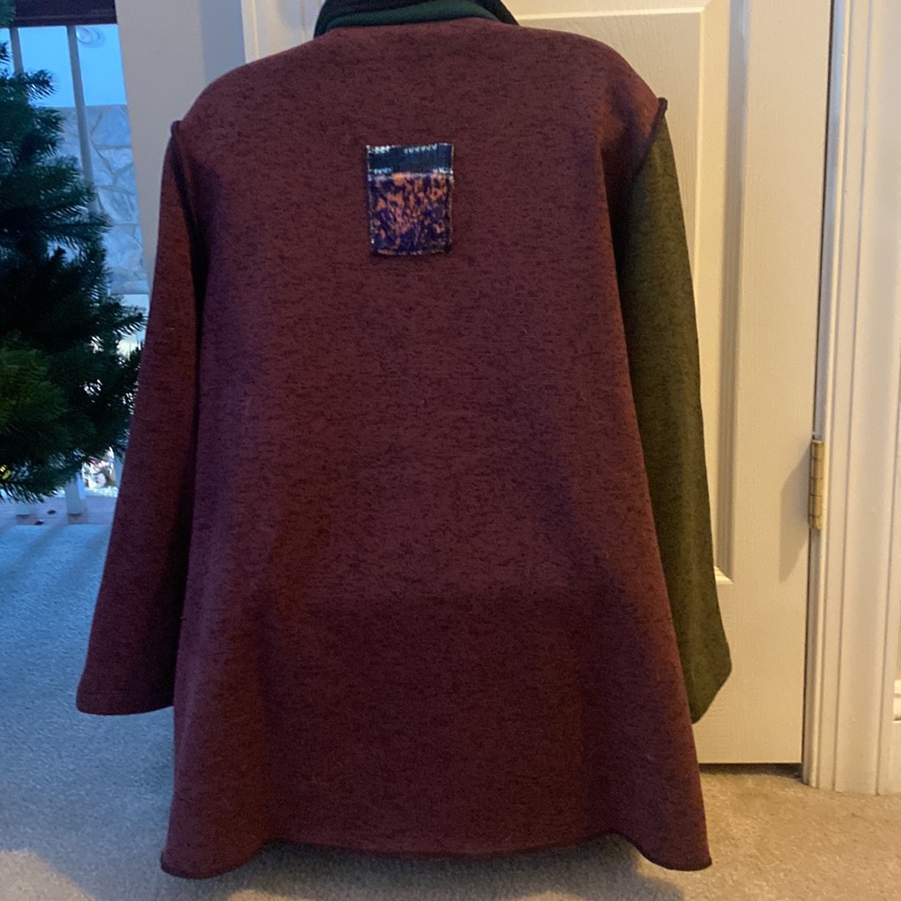 Coldwater Creek Multicolor Patchwork Blazer/Jacke… - image 2